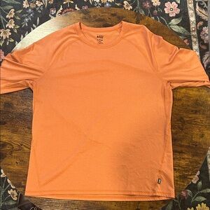 REI Bright Orange Performance Long sleeve Shirt